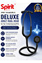 CK-S631FR/S Black Classic Deluxe Dual Head Rapid Conversion Stethoscope with Clear Sound Pickup, Flexible Black Tubing, Angled Eartips, Durable Metal Binaurals, Conversion Ring and Spare Eartips