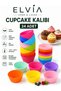 Cake Mold Mini Silicone, Cupcake Mold, Reusable, Non-Stick-24 Pieces
