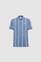 Men's Indigo Regular Fit Polo Neck T-Shirt 50326977-Vr028 - 7