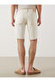 Lcw Jeans Ecru Slim Fit Men's Jean Shorts - 4