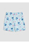 Lcw Kids Blue Stitch Printed Girls' Shorts Pajama Set - 4