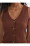 Trendlucky V-Neck Textured Women's Vest with a Difference - 4