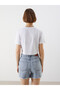 Original Oval Collar Printed Women's Crop Top - 4