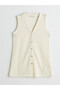 Trendlucky V-Neck Self-Patterned Women's Vest with a Difference - 5