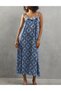 Rochie lunga, Albastru