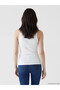 Trendlucky Women's Oval Collar Stoned Undershirt with a Difference in Color - 3