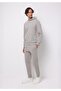 Slim Fit Mid Waist Plain Men's Gray Sweatpants