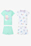Girl's Purrmaid Cotton 2-Piece Pajama Set