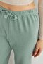 Basic Corded Elastic Waist Trousers - 5