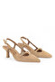 , Women Genuine Leather Heeled Shoes 1611030Z26242 Camel - 4