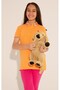U.S. Polo Assn Girls' Short Sleeve Polo Collar Logo Embroidered T-Shirt 3-14 Years Orange - 3
