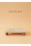 Small/Midi)Travertine Marble Oil Dish Stand with Wooden Base (20X10Cm) - 2