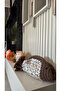 Handmade Design Wicker Stone Fish Handbag Clutch Brown - 8