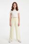Girls' Palazzo Trousers with Tassels and Elastic Waist - 2