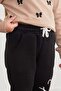 3 Thread Letter Printed Jogger Girls' Sweatpants - 6