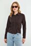 Slim Fit Shirt with Gathered Front