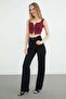 Basic Double Zipper Covered Blouse - 4