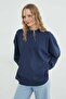 Basic Crew Neck Oversize Sweatshirt - 2