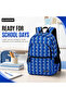 Unisex School bag | 3 Compartments, Large Capacity, Water Resistant | Backpack for School, College & Office Use (Blue) - 6