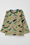Baby Boy Pajama Set Colorful Brush Stroke 9 Months-3 Years, Khaki Green - 8