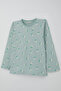 Girl's Pajama Set Papatya Patterned 4-8 Years, Water Green - 7