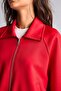 Oversized Polo Collar Scuba Diving Fabric Zippered Cardigan I2484Ax26Au - 6