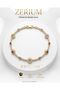 Women's Steel Bracelet Premium Series with Colorful Zircon Stones and Round Motif - 3