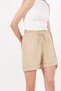 Women's Mink Waist Elastic Rope Tie-up High Waist Ayrobin Shorts with Pockets - 6