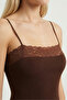 Lace Detailed Strappy Crop Blouse – Stylish and Elegant Summer Bustier - 4