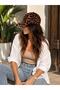 Leopard Print Women's Hat, Adjustable Sports Hat, Trendy Beach Hat, Summer Leopard Hat