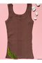 Line Report Cotton Combed Cotton Camisole Fabric Oval Neck 4-Piece Powder, Brown, Black and White Women's Undershirt - 2