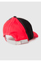 Boy's red color block logo baseball cap - 2