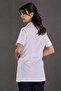 Short Sleeve Short Classic Collar Apron Nurse Pharmacist Teacher Doctor - Alpaca Fabric - 3