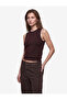Color Contrast Layered Sleeveless Crew Neck Knitwear Sweater - 2