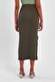 LONG PENCIL SKIRT WITH SLIT (B23-00129) - 5