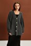 Buttoned Long Knitted Cardigan (B22-5755-Std) - 4