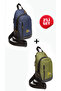 Unisex Crossbody Chest and Shoulder Bag Body Bag Double Set
