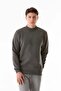 3 Thread Embossed Crew Neck Sweatshirt