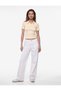 Cotton Slim Fit Buttoned Polo Collar Short Sleeve Ribbed T-Shirt with Heart Embroidery Detail