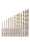 13pcs/lot High Speed Steel HSS Titanium Coated Drill Bit Set 1/4 Hex Shank 1.5-6.5mm Tungsten Car... - 4