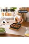 Cast Iron Mini Square Skillet with Wooden Sizzler Plate, 13cm - Perfect for Sizzling and Grilling - 5
