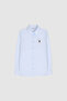 Women's Light Blue Long Sleeve Basic Shirt 50320211-Vr003 - 7