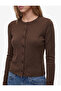 Slim Fit Long Sleeve Crew Neck Buttoned Knitwear Cardigan - 4