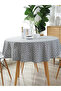 diameter120cm Round Tablecloth 120/150cm Washable Table Cloth Decorative Table Cover Indoor Holiday - 7