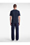 Regular Fit Short Sleeve Cotton Color Contrast Crew Neck T-Shirt - 3