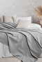 Fancy Bedspread and Sofa Cover (200*230 cm) Gray - 3