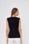 Zero Sleeve Crew Neck Badi Viscose Lycra Body 109 Black - 6