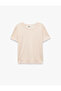 Comfortable Fit Crew Neck Short Sleeve Polka Dot Pajama Top - 6