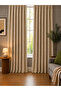 Beige Thick-Textured Sun Visor Curtain with Darkening Effect High Privacy Sun Blocking (Width X Length)