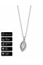 316L Stainless Steel Stone Drop Necklace Gift Custom Box Chain